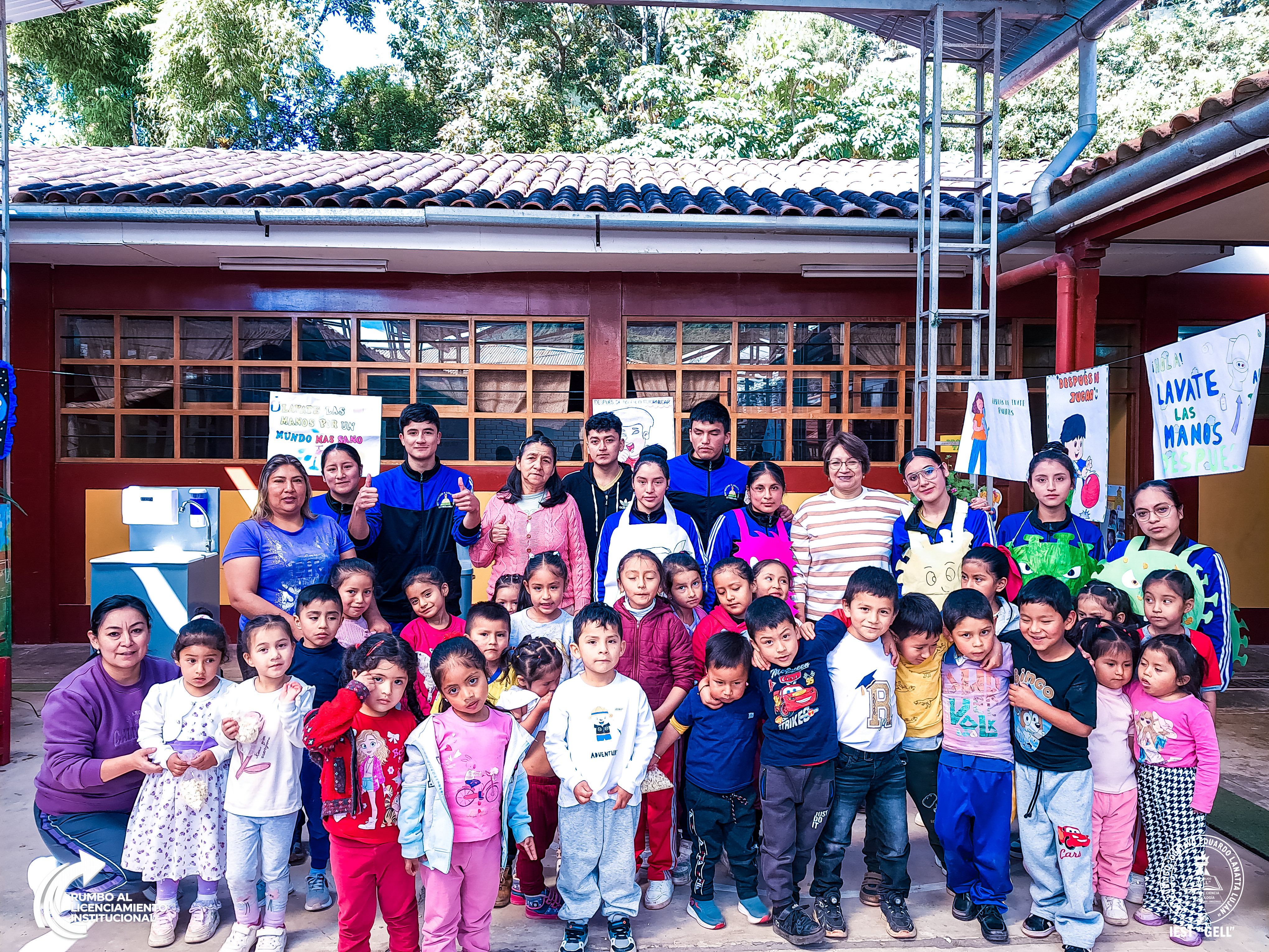 🔵 IESTP “GELL” culmina con éxito jornadas de promoción del lavado de manos en instituciones educativas de nivel inicial del distrito de Leymebamba 🤲🏻💙